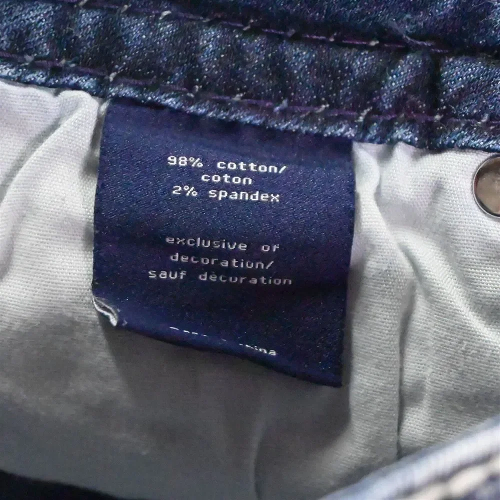 Vigoss 1 / 2 x‎ 21 Dallas Capri Raw Hem Light Stretch Denim Womens Jeans